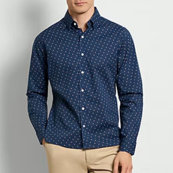 NWT SCOTCH & SODA Mens Blue Button up Shirt - Picture 1 of 5